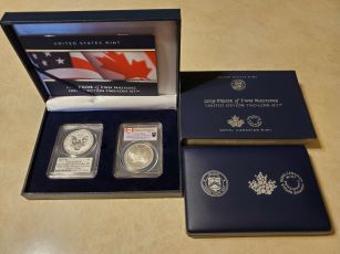 2019 Pride of Nations Silver Eagle Enhanced Rev PR70 FDOI Mercanti